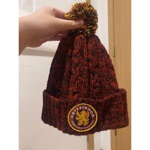 Hot Topic Harry Potter Gryffindor Marled Pom Beanie